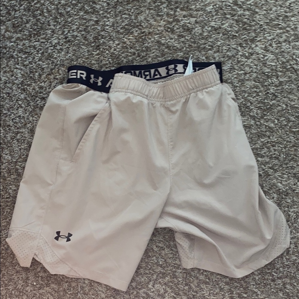 Under Armour Tan Athletic Performance Shorts